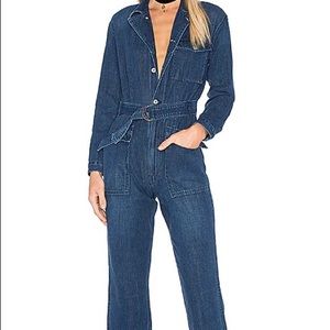 GRLFRIEND denim jumpsuit